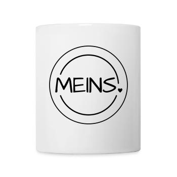 Meins mit Herz Stempel - Tasse - Weiß - Vorne