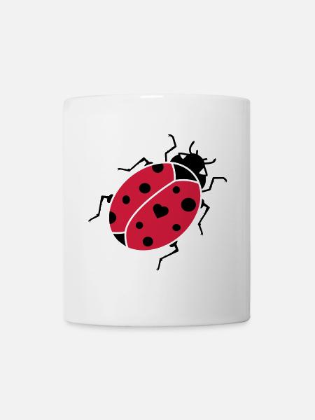 Marienkäfer - Tasse - Weiß