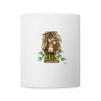 Rastafari Dread Bear Illustration - Tasse - Weiß - Vorne