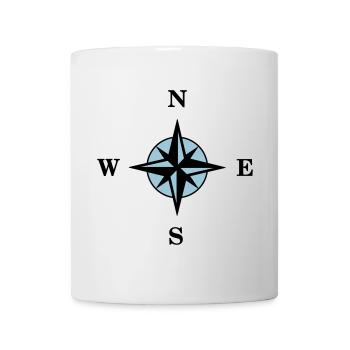 Kompass - Tasse - Weiß - Vorne