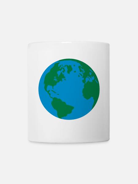 Der Globus - Tasse - Weiß