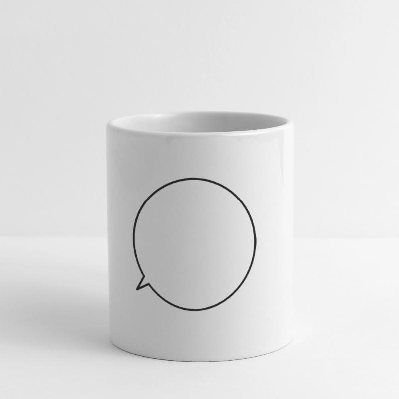 Speech bubble request text customizable Mug