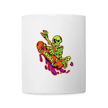 Skelett Skate Neon Power - Tasse - Weiß - Vorne