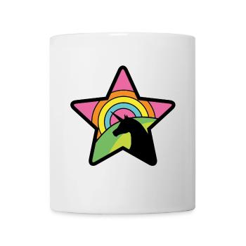 Einhorn Stern - Tasse - Weiß - Vorne
