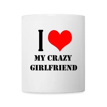 Love girlfriend - Tasse - Weiß - Vorne