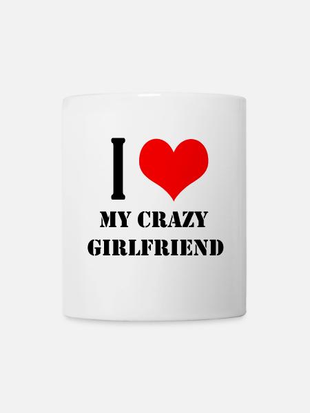 Love girlfriend - Tasse - Weiß