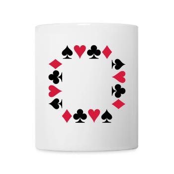 Cartes - Poker - Bridge - Mug blanc - blanc - Devant