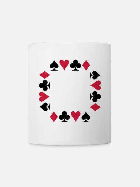 Poker (V) - Tasse - Weiß