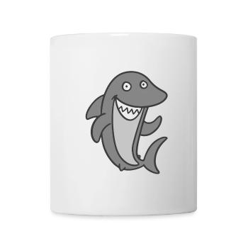 requin - Mug blanc - blanc - Devant