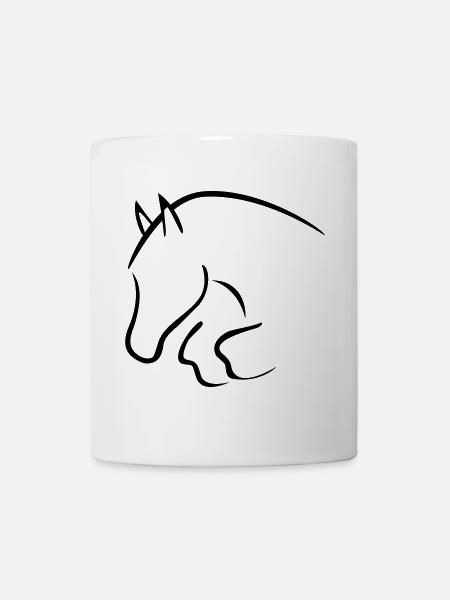 show cavalier - Mug blanc - blanc