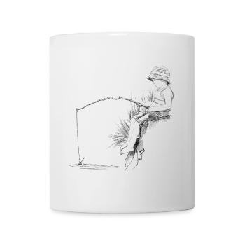 Angler - Tasse - Weiß - Vorne