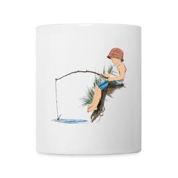 Angler - Tasse - Weiß - Vorne