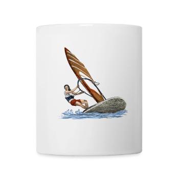 Windsurfing - Tasse - Weiß - Vorne