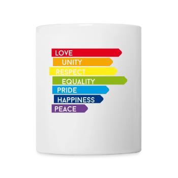 gay pride csd rainbow homo parade proud before lol - Mug - white - Front