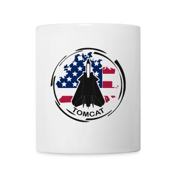 Avion F14 Tomcat - Mug blanc - blanc - Devant