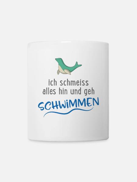 Schwimmen - Tasse - Weiß