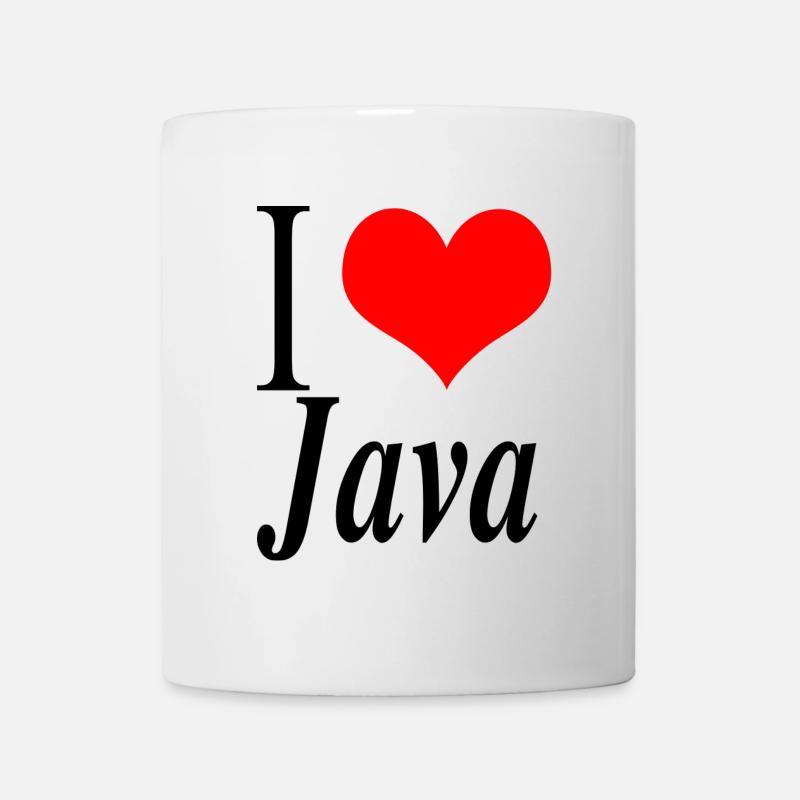 Ich liebe Java - Tasse - Weiß