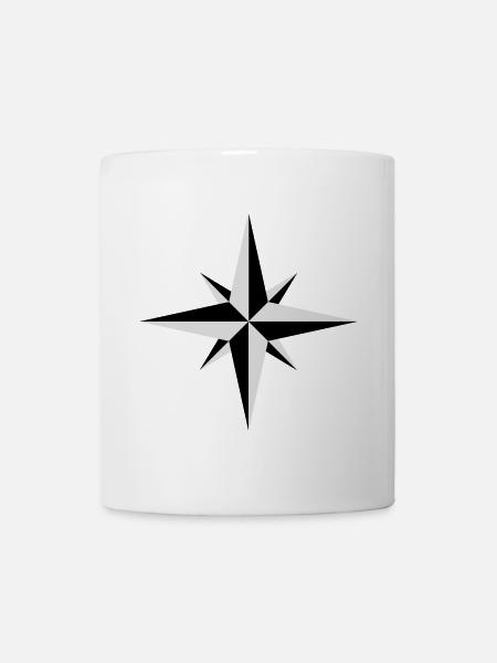 Kompass - Tasse - Weiß