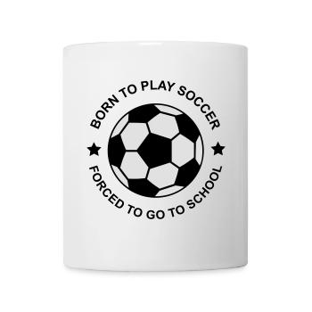 soccer - Mug blanc - blanc - Devant