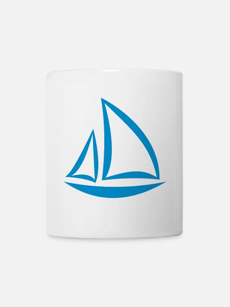 Segelboot - Tasse - Weiß