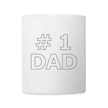No. 1 dad - Tasse - Weiß - Vorne