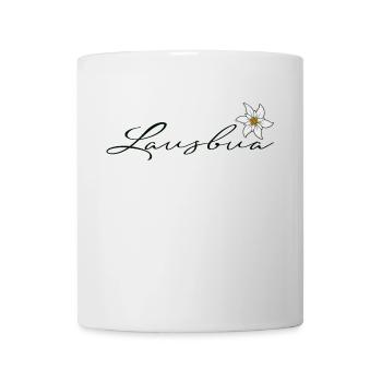 Lausbua mit Edelweiss - Tasse - Weiß - Vorne