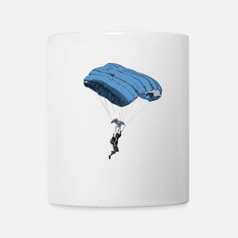 parachuting - Mug blanc - blanc