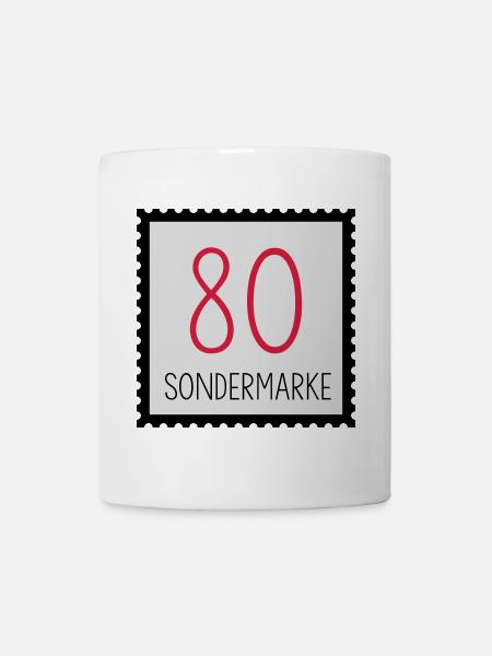 runder Geburtstag 80. Geburtstag Geschenk - Tasse - Weiß