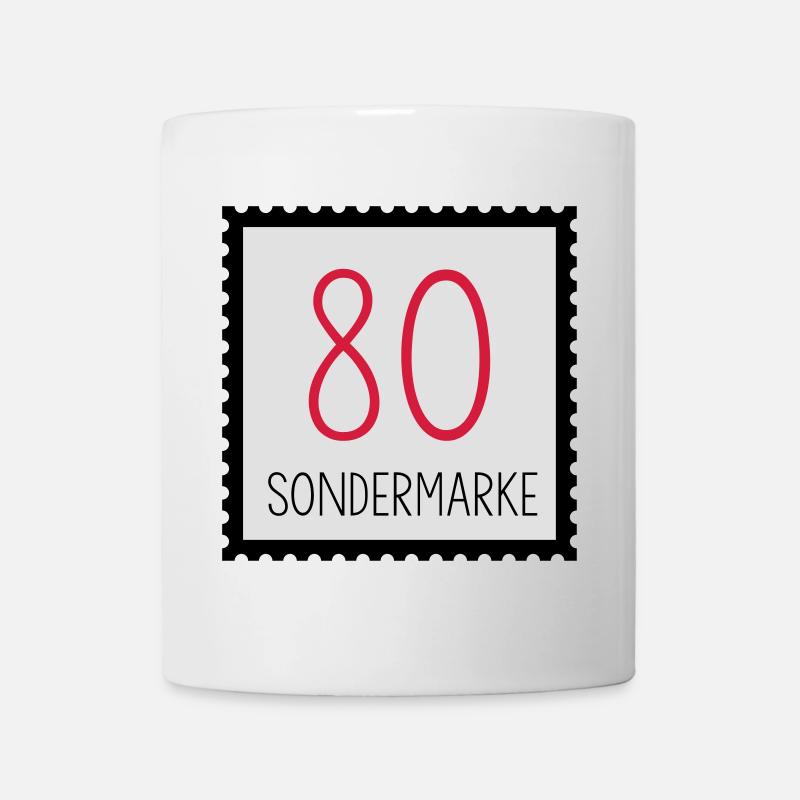 runder Geburtstag 80. Geburtstag Geschenk - Tasse - Weiß