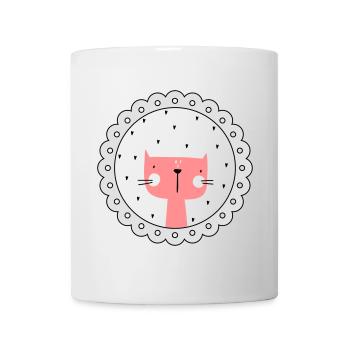 Cadre photo chat portrait de chat - Mug blanc - blanc - Devant