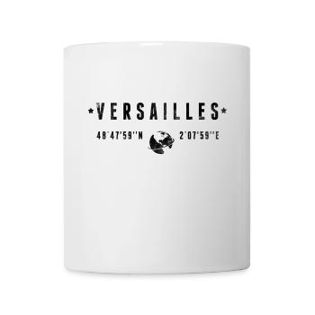 Versailles Coordonnées Géographiques Stylisées - Mug blanc - blanc - Devant