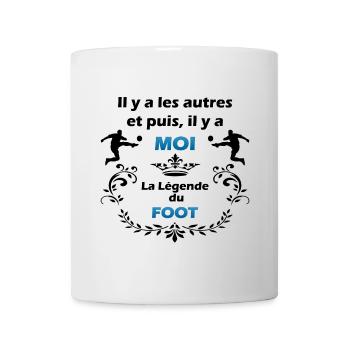 LA LEGENDE DU FOOT - Mug blanc - blanc - Devant
