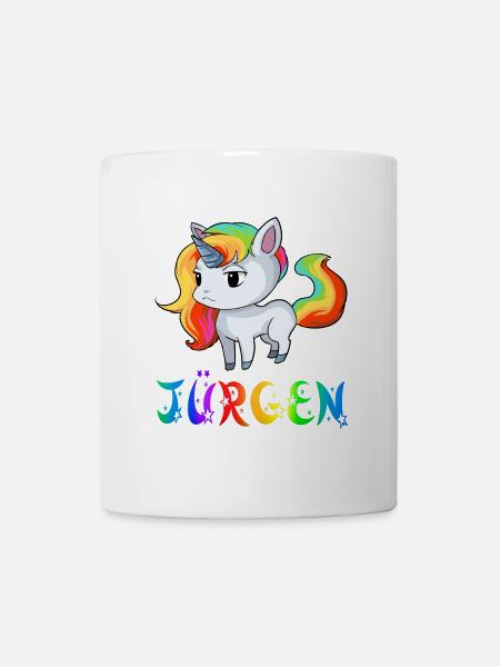 Einhorn Jürgen - Tasse - Weiß