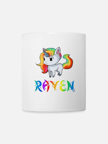 Einhorn Raven - Tasse - Weiß