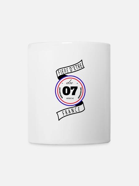 Fière D'être Du 07 Ardèche France - Mug blanc - blanc