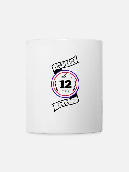 Fier D'être Du 12 Aveyron France - Mug blanc - blanc