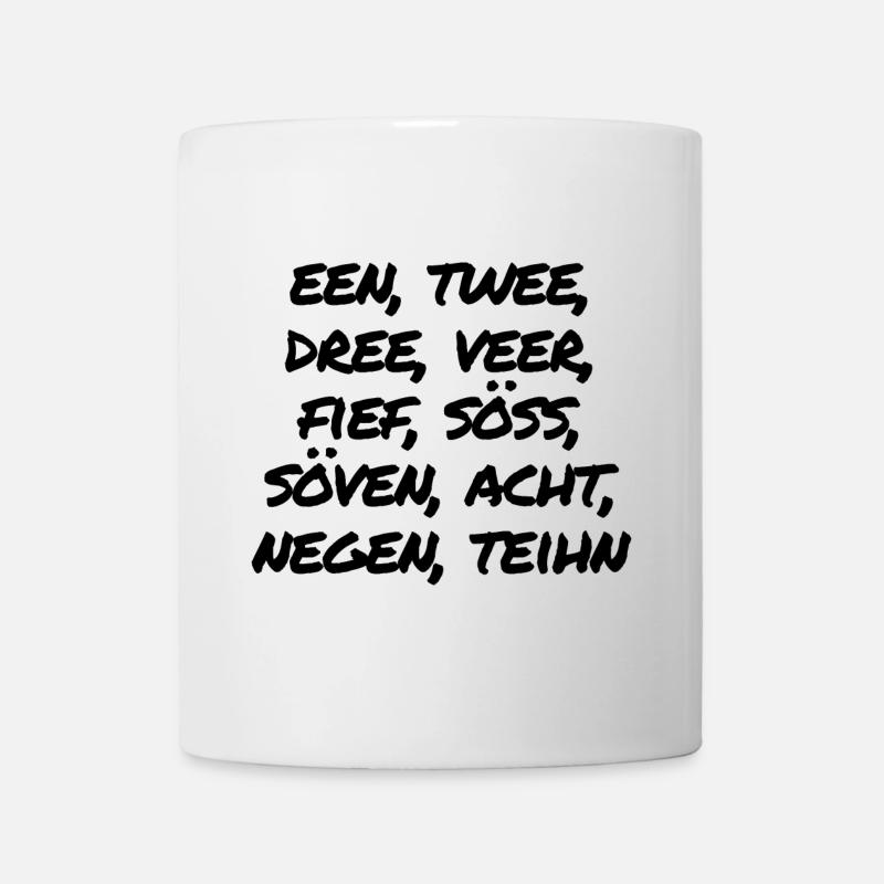 Zahlen - Tasse - Weiß