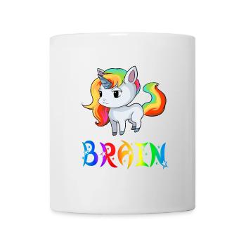 Einhorn Brain - Tasse - Weiß - Vorne