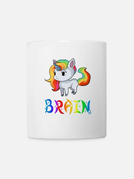 Einhorn Brain - Tasse - Weiß