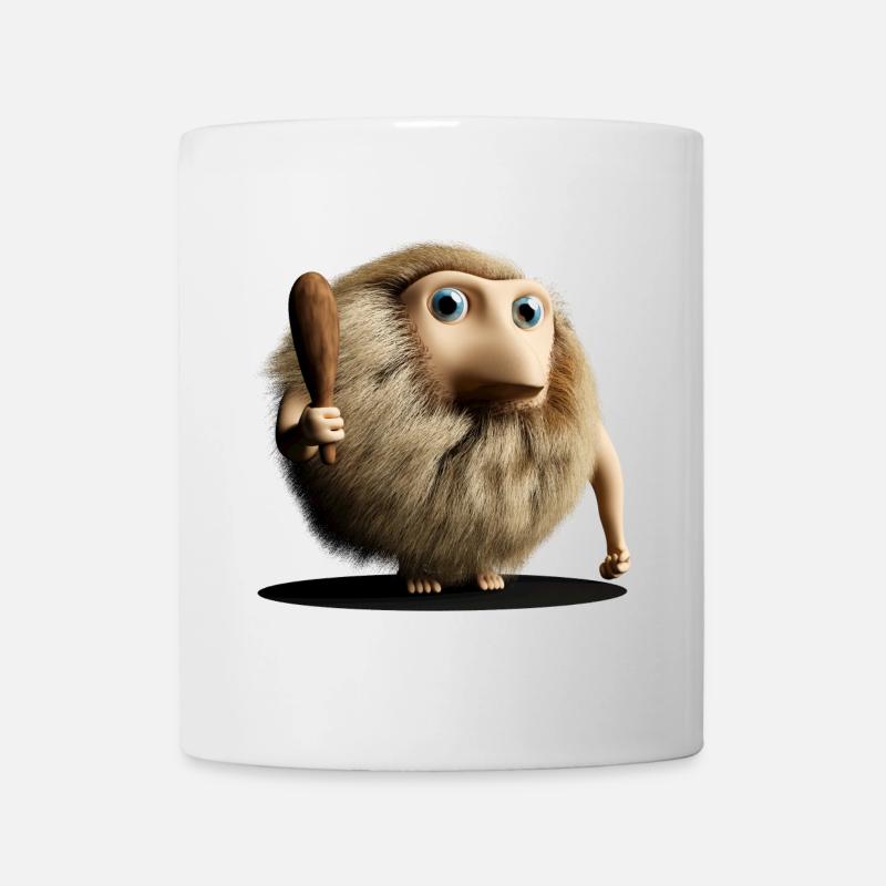 Neandertaler Neanderthaler Urmensch mit Keule - Tasse - Weiß