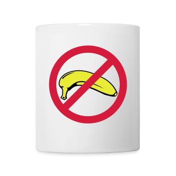 Banane verboten - Tasse - Weiß - Vorne