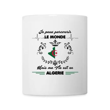 MA VIE EST EN ALGERIE - Mug blanc - blanc - Devant