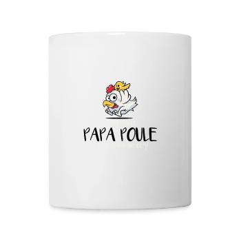 PAPA POULE - Mug blanc - blanc - Devant