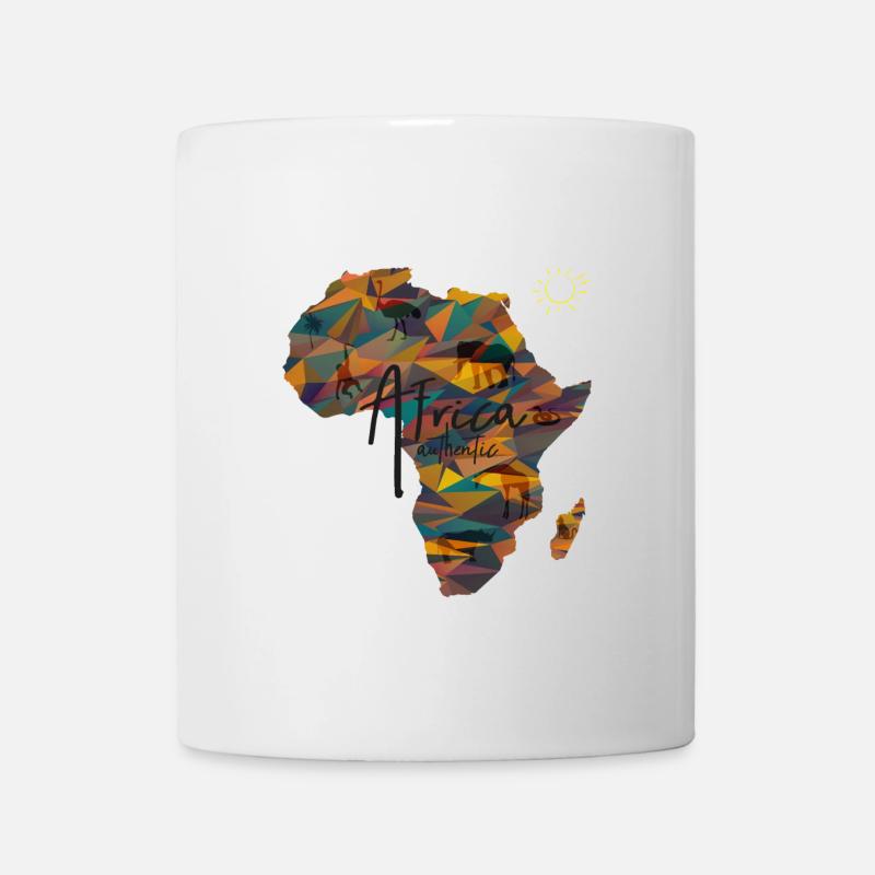 Afrika Kontinent - Tasse - Weiß