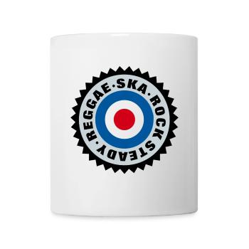 Ska, Rock Steady, Reggae Mod Target - Tasse - Weiß - Vorne