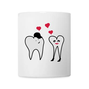 Teeth in love - Mug - white - Front