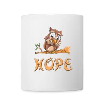Hibou Hope - Mug blanc - blanc - Devant
