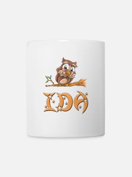 Eule Ida - Tasse - Weiß
