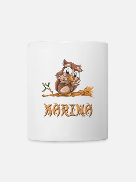 Eule Karina - Tasse - Weiß