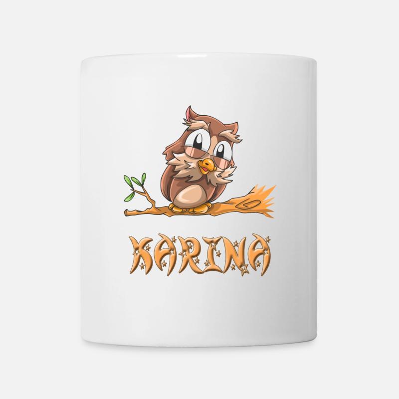 Eule Karina - Tasse - Weiß